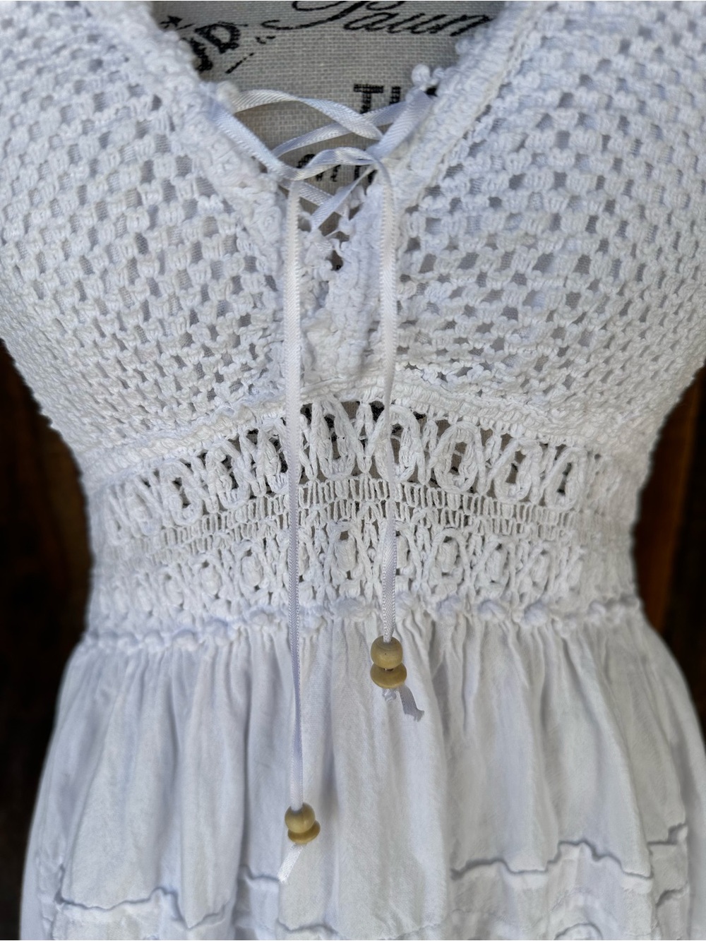 White Halter Dress - Picture 3 of 6